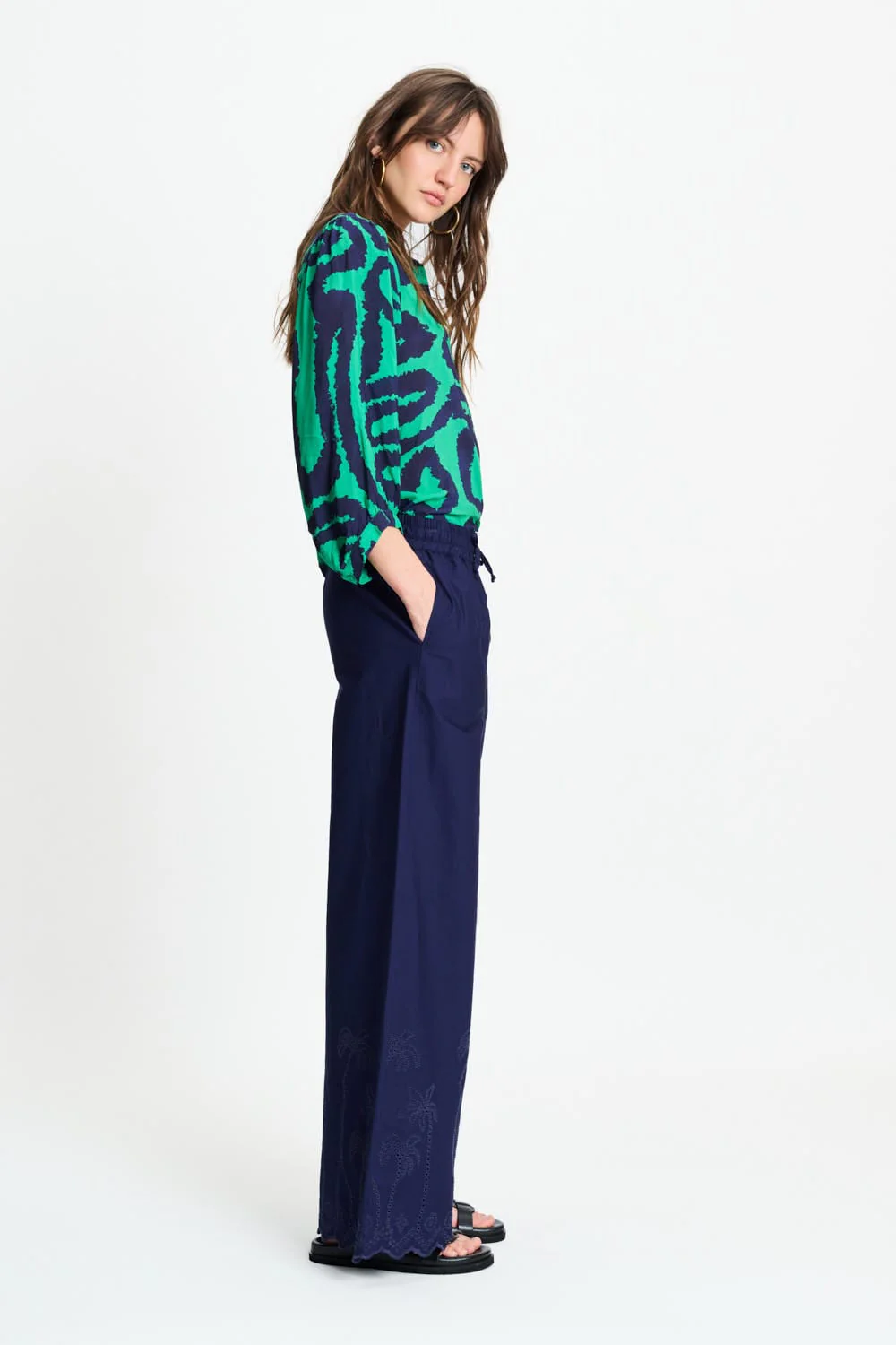 BLOUSE - Waves Green - Image 3