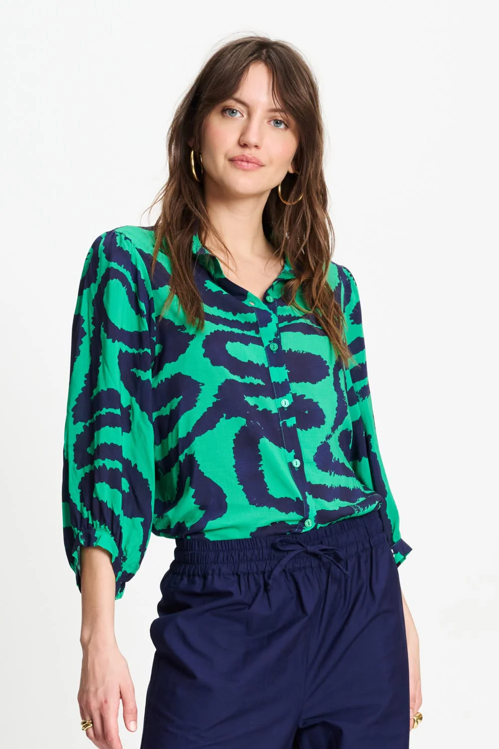 BLOUSE - Waves Green - Image 5